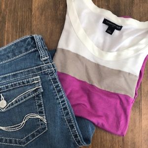 Like New Banana Republic colorblock tee